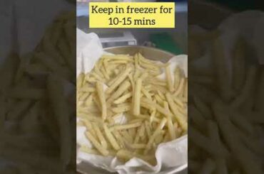 Simple French fries recipe at home #shorts