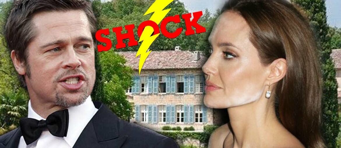 Angelina Jolie slaps Brad Pitt in the face when formally cut ties with the French castle and winery