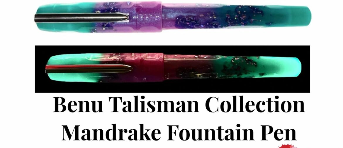 Benu Talisman Collection Mandrake Fountain Pen GLOW IN THE DARK! Benu Talisman Collection Mandrake Fountain Pen GLOW IN THE DARK!