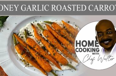 Honey Garlic Roasted Carrots With Creamy Yoghurt Sauce