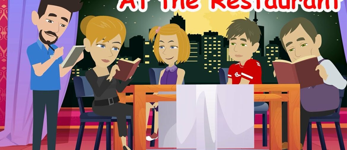 Learn and Practice English Conversation by Topic :  English At The Restaurant