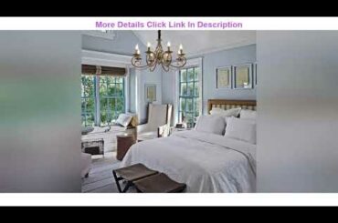 Best Review Ganeed Rustic Chandeliers,8 Lights Candle French Country Chandelier,Vintage Iron Pendan