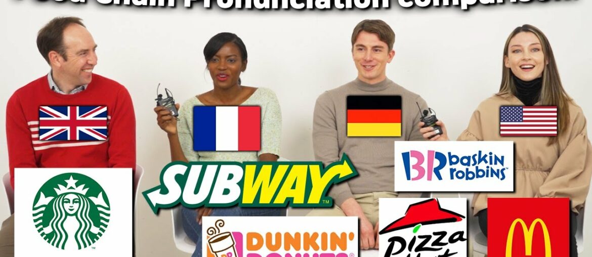 Food Chain Name Pronunciation Difference between English, French, American, German!