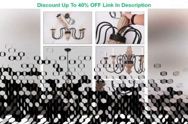 Flash Sale OSAIRUOS French Country Chandelier Farmhouse Distressed Wood Lighting Rustic Ceiling Lig