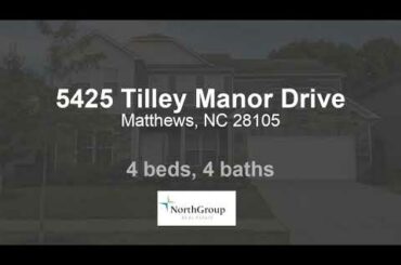 Residential for sale - 5425 Tilley Manor Drive, Matthews, NC 28105