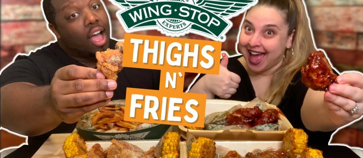 Eating NEW Wingstop THIGHS For The First Time!...Is It Good? [Food Review]