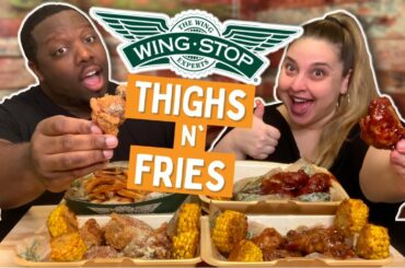 Eating NEW Wingstop THIGHS For The First Time!...Is It Good? [Food Review]