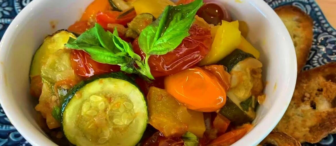 Vegan French Ratatouille Recipe -Summer Garden Vegetables Vegan French Ratatouille Recipe -Summer Garden Vegetables