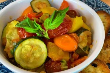 Vegan French Ratatouille Recipe -Summer Garden Vegetables