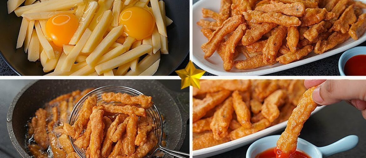 Crispy Egg French Fries Recipe | Easy Egg French Fries | Egg Snacks Recipe | Ranna Banna By Rima