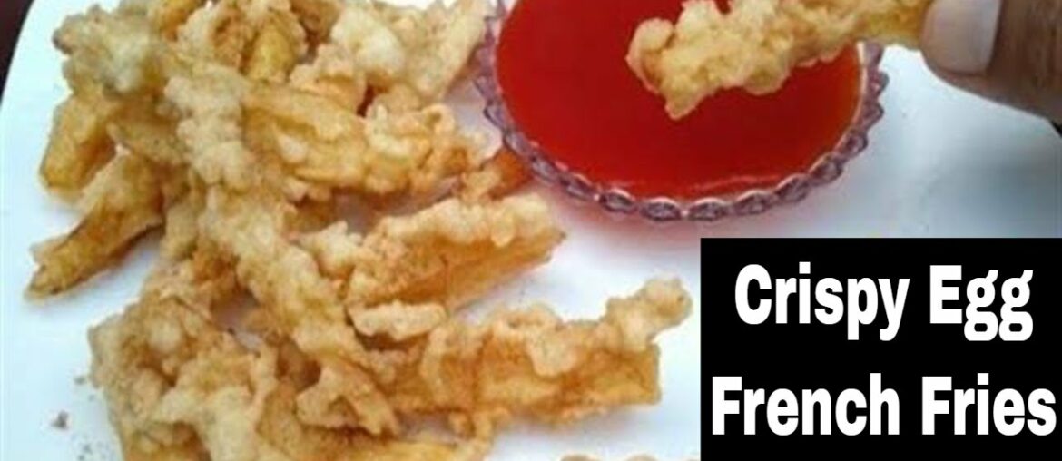 Crispy Egg French Fries Recipe | Easy Egg French Fries | Egg Snacks Recipe | French Fries