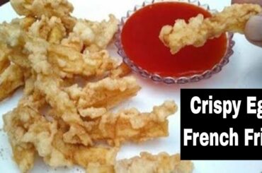 Crispy Egg French Fries Recipe | Easy Egg French Fries | Egg Snacks Recipe | French Fries