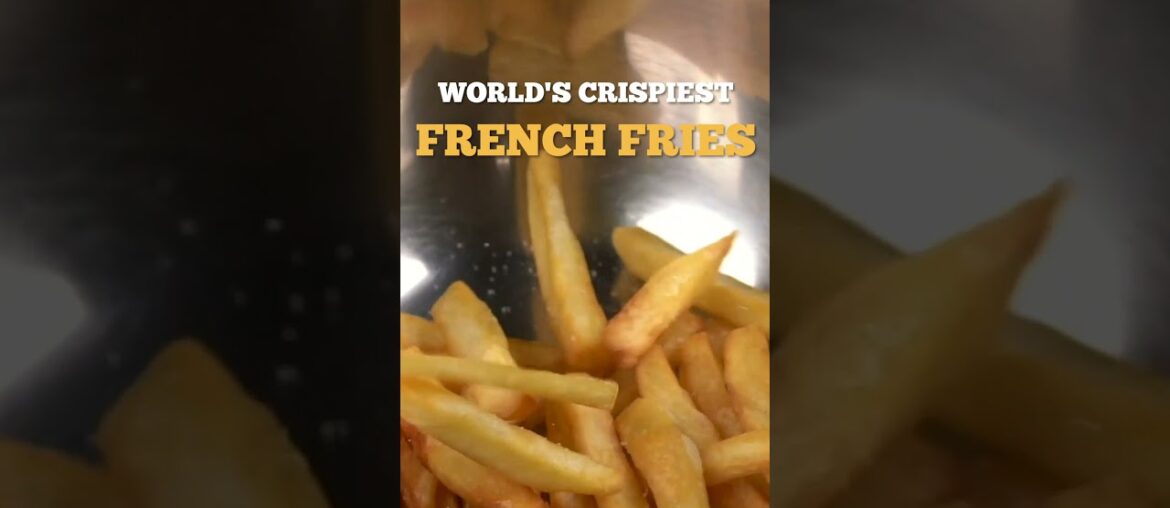 Easiest way to make perfectly crisp french fries each time you make! | #shorts