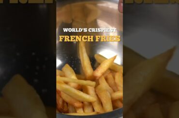 Easiest way to make perfectly crisp french fries each time you make! | #shorts