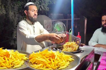 French Fries Recipe - Famous French Fries Of Peshawar | Street Food Peshawar