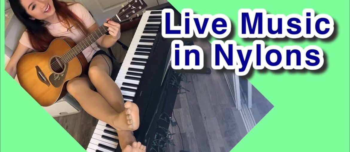 Music in Pantyhose, Live Stream Piano Guitar in Nylons Tights Hosiery, Wine and Chat Music in Pantyhose, Live Stream Piano Guitar in Nylons Tights Hosiery, Wine and Chat