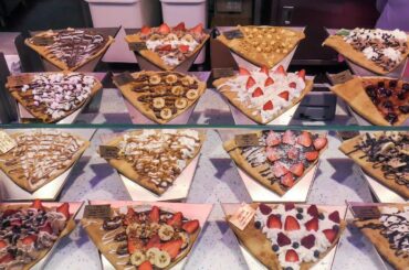 France Street Food. Sweet Crepes and Churros, Seen in Nice