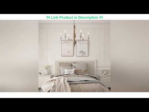 Most Greatest Product LNC French Country Chandeliers Wood 6 Lights Rust Arms for Dining, Bedroom, L Most Greatest Product LNC French Country Chandeliers Wood 6 Lights Rust Arms for Dining, Bedroom, L