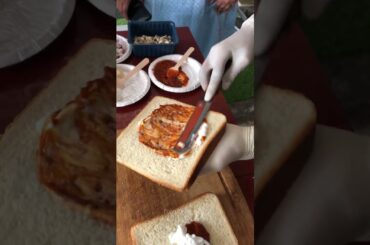 cheesy mushroom veggie sandwich with French fries || FOOD ROCKET || SANDWICH #shorts #cheese #yummy