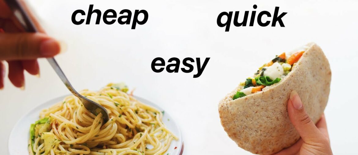Quick Meal Ideas for Students! (healthy, vegan)