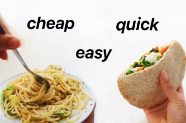 Quick Meal Ideas for Students! (healthy, vegan)