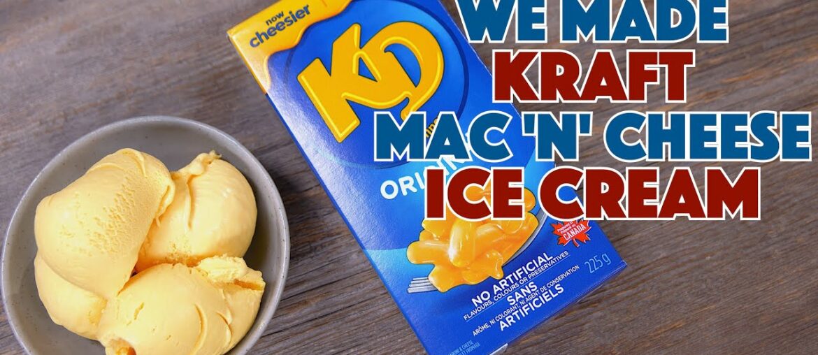 I Made Kraft Mac 'N' Cheese Ice Cream Recipe At Home - Kraft Dinner Ice Cream Glen And Friends