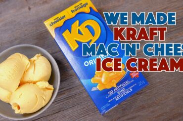 I Made Kraft Mac 'N' Cheese Ice Cream Recipe At Home - Kraft Dinner Ice Cream Glen And Friends
