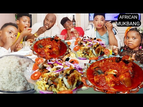OMG WE ARE EATING AGAIN DELICIOUS AFRICAN FOOD | FRENCH FRIES CHICKEN WINGS RICE & STEW WITH MY FAM OMG WE ARE EATING AGAIN DELICIOUS AFRICAN FOOD | FRENCH FRIES CHICKEN WINGS RICE & STEW WITH MY FAM