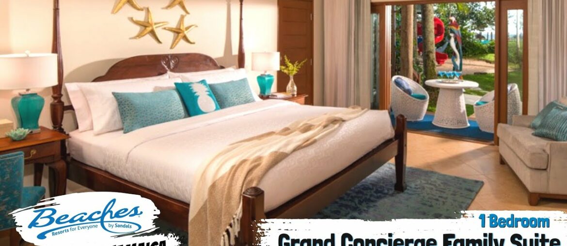 Tropical Beachfront Concierge Family Suite W1BG/1BG | Beaches Negril Jamaica | Room Tour & Review 4K Tropical Beachfront Concierge Family Suite W1BG/1BG | Beaches Negril Jamaica | Room Tour & Review 4K