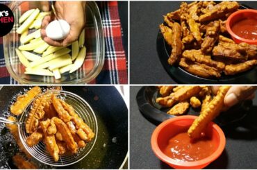 Crispy Egg French Fries Recipe l Easy Egg French Fries l French Fries Recipe in Hindi l Egg Snacks l