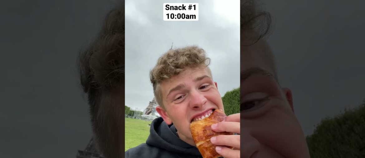 Eating only French food for a whole day! #shorts