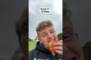 Eating only French food for a whole day! #shorts