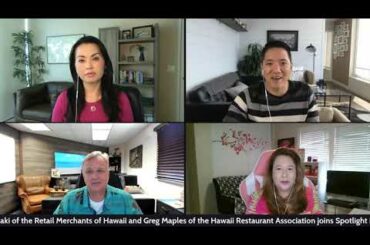 Retail Merchants of Hawaii's Tina Yamaki & Hawaii Restaurant Association's Greg Maples