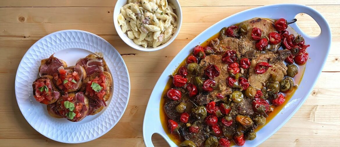 Italian Pork Chops & Steak With Cherry Pepper's – Recipe – Cooking With Me – 03 Italian Pork Chops & Steak With Cherry Pepper's - Recipe - Cooking With Me - 03