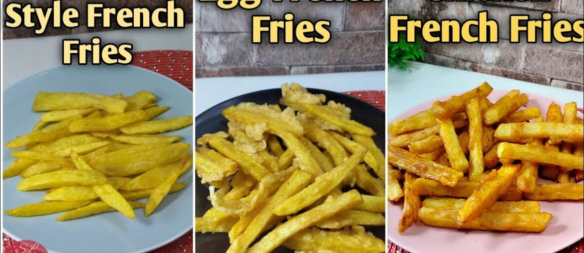 3 Different flavored French Fries recipe | French Fries recipes with tips | Crispy french fries |