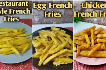 3 Different flavored French Fries recipe | French Fries recipes with tips | Crispy french fries |