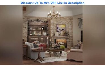 Best Seller Ganeed Rustic 6-Light Chandeliers,French Country Vintage Chandelier,Metal in Antique Br