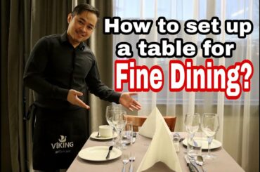 How to set a table for Fine Dining #welkieandmerry