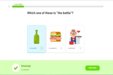 Lesson 31 | Restaurant | A glass of wine | French on Duolingo