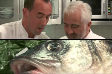 Pan-seared Seabass by 3 star Iconic Michelin chef Guy Savoy