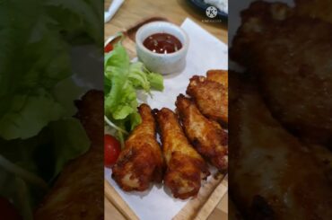 DINING OUT || SEAFOOD PIZZA || CHICKEN || FRIES || TKMA ASMR