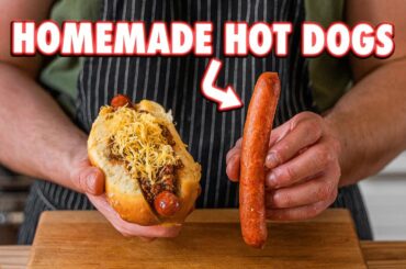 Making The Perfect Hot Dog Completely from Scratch (Chili Cheese)