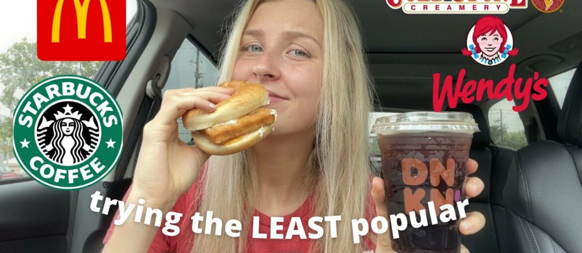 Trying The LEAST Popular Fast Food Items