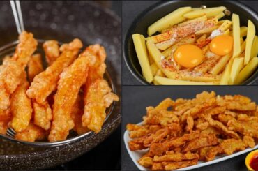 CRISPY FRIES RECIPE | NEW FRENCH FRIES RECIPE | EGG FRENCH FRIES | ALOO FRIES | N'Oven