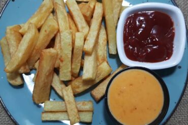 #FrenchFriesRecipe#BanglaRecipe Crispy French Fries With Cheese Sauce | Homemade French Fry recipe