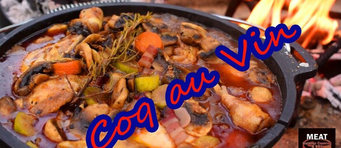 Coq au Vin - Chicken Braised with Bacon, Mushrooms & Red Wine