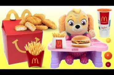 Puppy Skye Eats a McDonald's Happy Meal