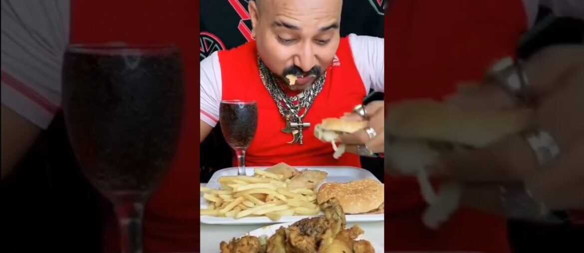 Chicken Burger With French Fries | Food Challenges | Chicken Leg Piece #Shorts Chicken Burger With French Fries | Food Challenges | Chicken Leg Piece #Shorts