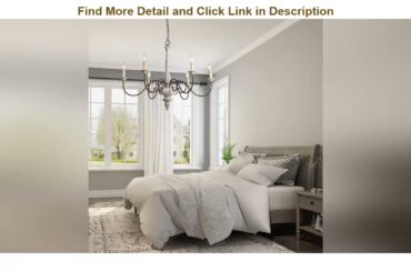 Featured Product LALUZ Farmhouse Chandelier, French Country Chandelier for Dining Room, White Distr