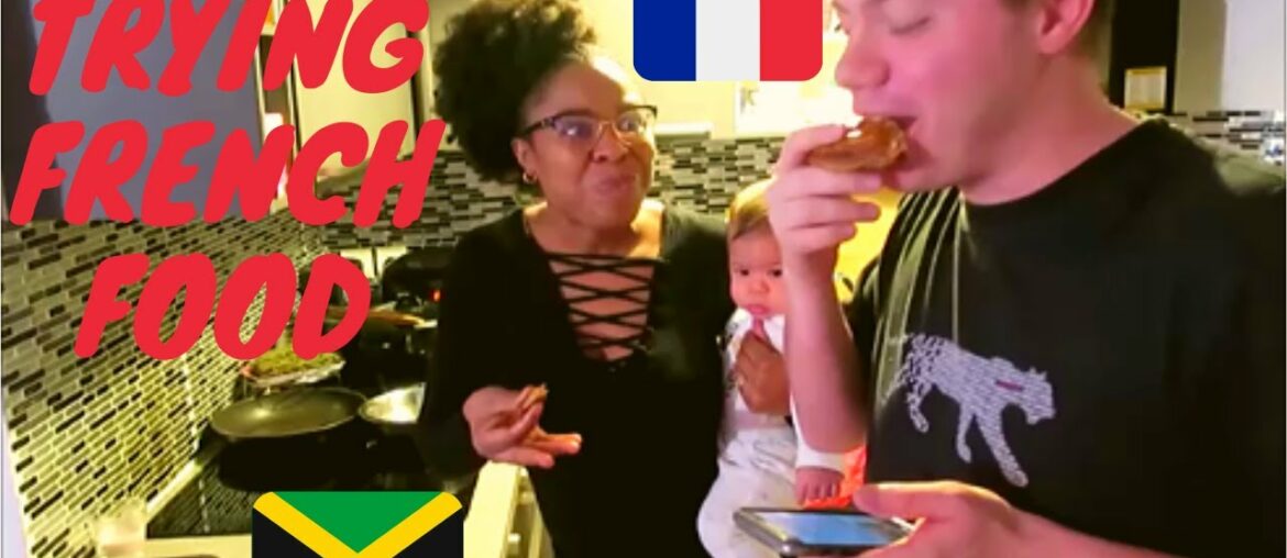 MY  JAMAICAN WIFE REACTION TO TRYING SPECIAL FRENCH TRADITIONAL FOOD!!